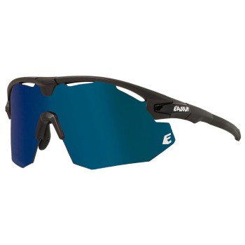 Gafas de Ciclismo Giant EASSUN, Solares CAT 2, con Montura Negra y Lente Azul REVO