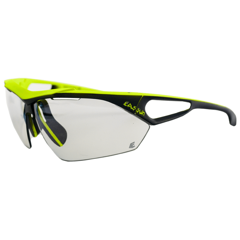 Athletic Monster EASSUN Sunglasses, Photochromic with Black and Yellow Fluor Frame
