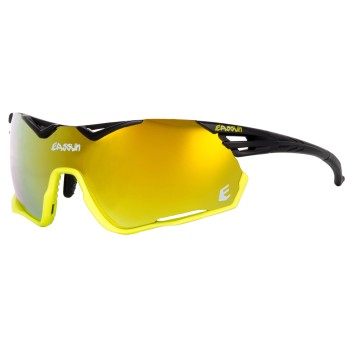 Cycling Sunglasses Challenge EASSUN, CAT 3 Solar Lens with Black Frame and Yellow Lens