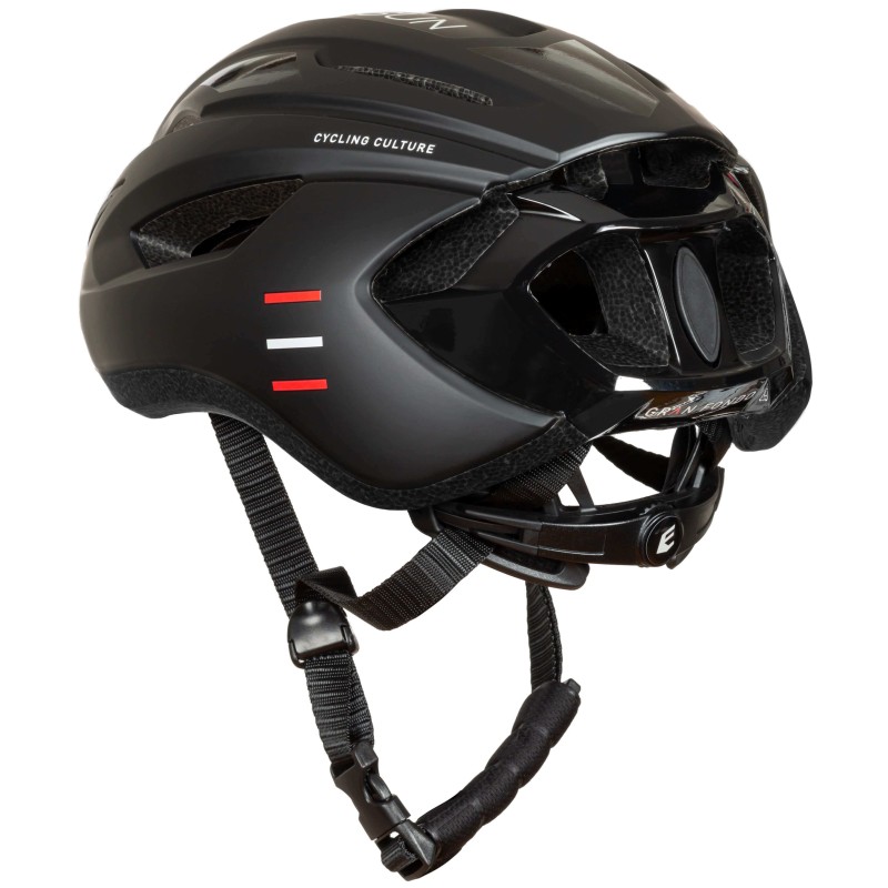 Back View of EASSUN Gran Fondo Cycling Helmet, Lightweight and Ventilated, Matt Black