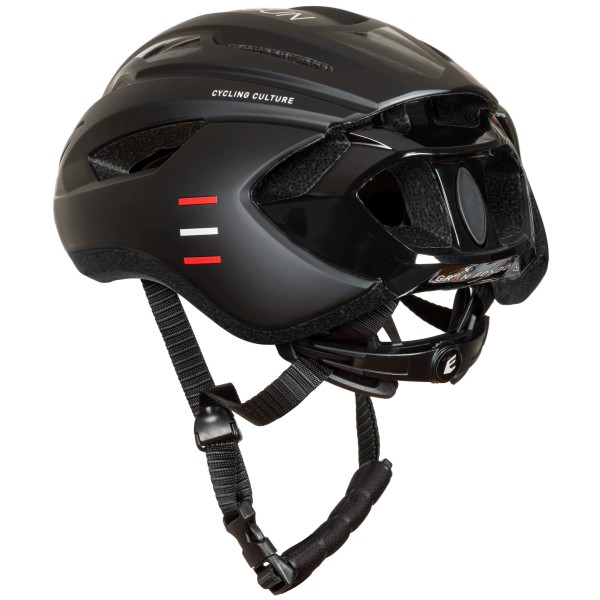 Back View of EASSUN Gran Fondo Cycling Helmet, Lightweight and Ventilated, Matt Black