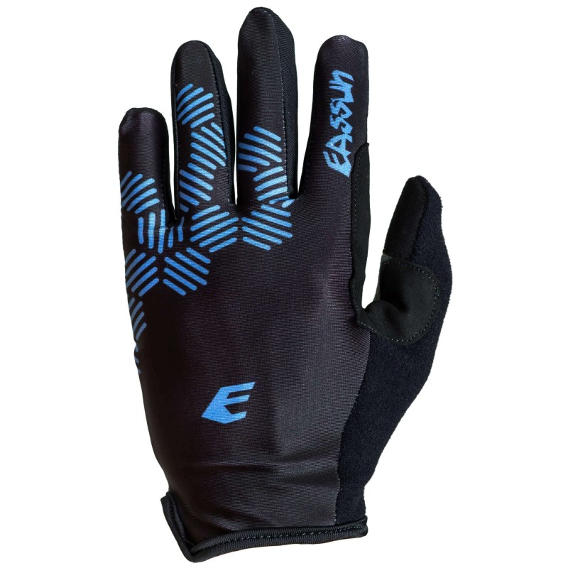 Gants de Cyclisme Long Trail EASSUN, Respirants, Lavables et Durables, Noire et Bleu