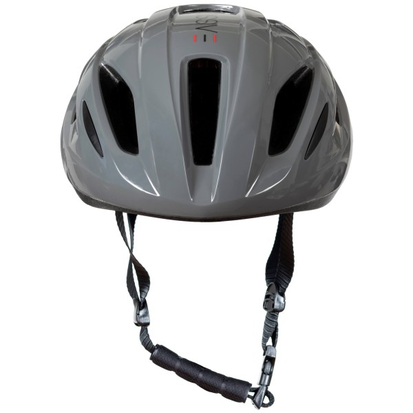 Frontal View of EASSUN Gran Fondo Cycling Helmet, Lightweight and Ventilated, Grey