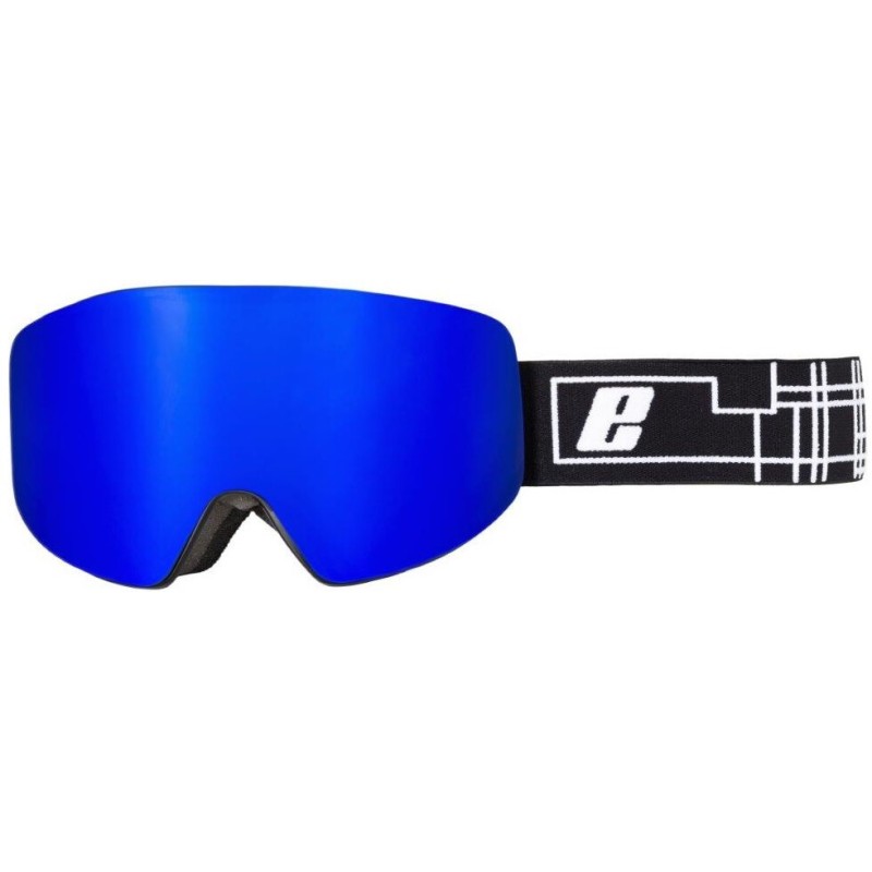 Masque de Ski et Snowboard pour Adulte Xenon EASSUN, Solar CAT 2, Anti-Buée et Très Flexible, Bleu REVO et Noire Monture
