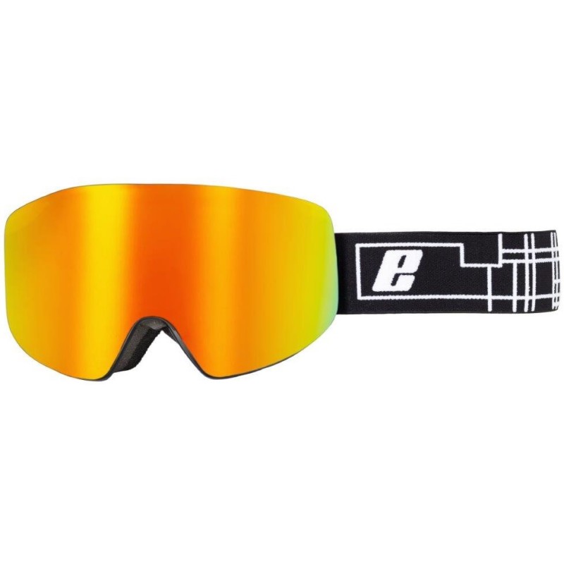 Masque de Ski et Snowboard pour Adulte Xenon EASSUN, Solar CAT 2, Anti-Buée et Très Flexible, Bleu REVO et Noire Monture