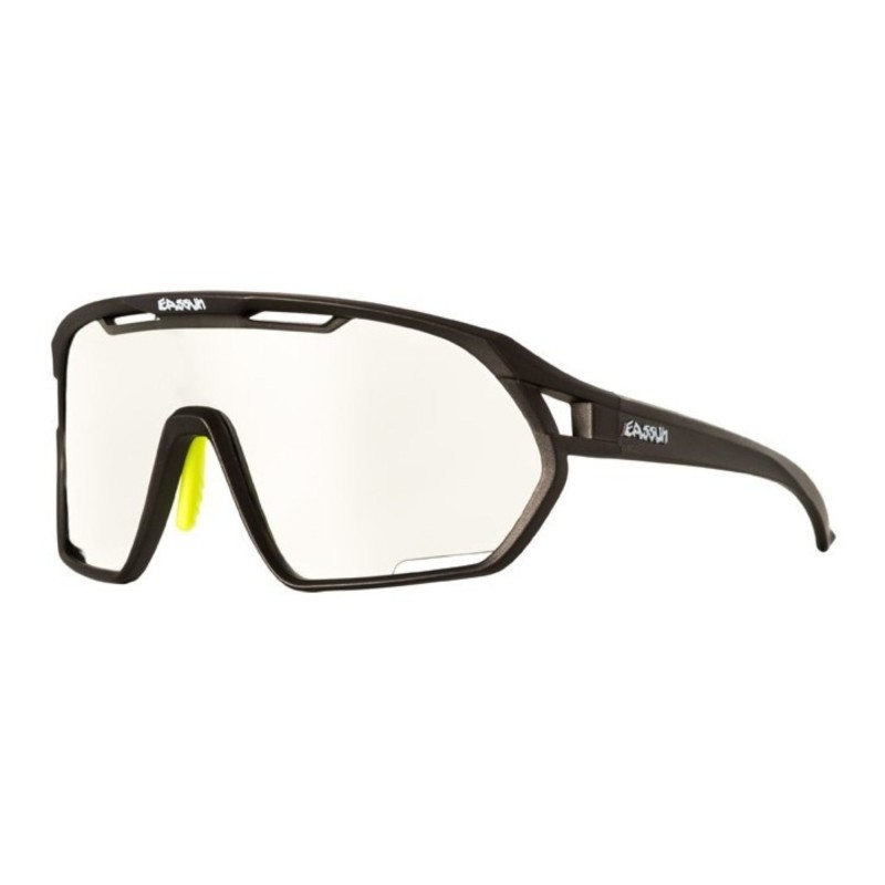 Paradiso EASSUN Radsportbrille, Photochromatisch, Rutschfest und Verstellbar mit Belüftungssystem, Weiß