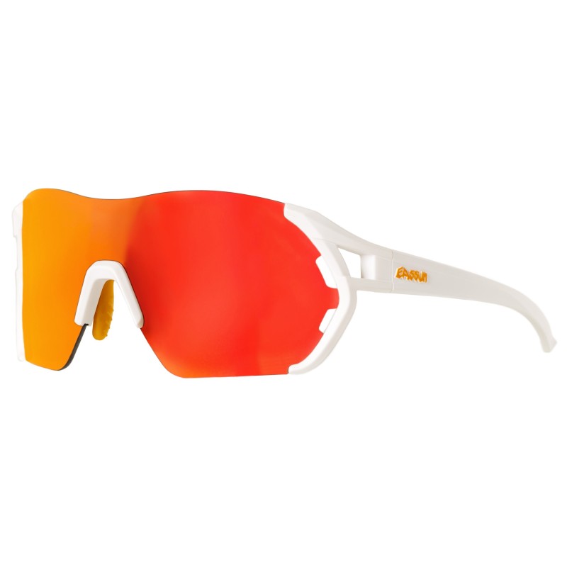 Gafas de Sol para Golf Veleta EASSUN, Solares CAT 2 con Lente Rojo REVO y Montura Blanco Mate.