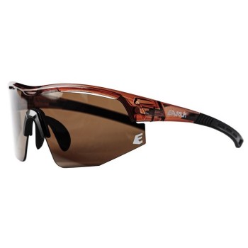 Gafas de Running Sprint EASSUN con Lente Marrón y Solar CAT 3, Montura Marrón Claro y Ajustable