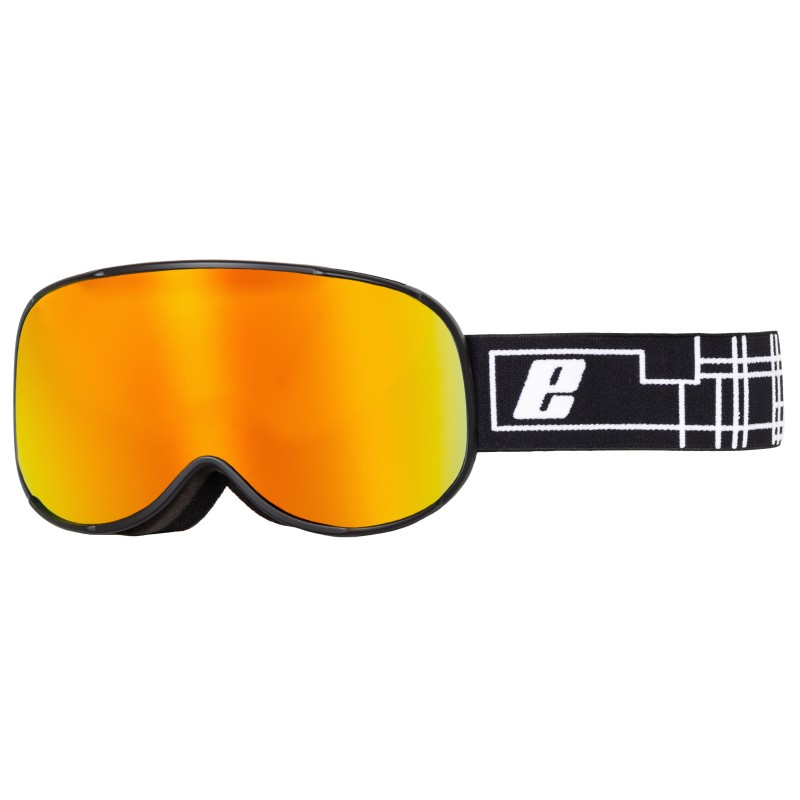 Verbier EASSUN Ski-/Snowbrille für Erwachsene, Glänzend Schwarz und REVO Rot CAT 2 Solar