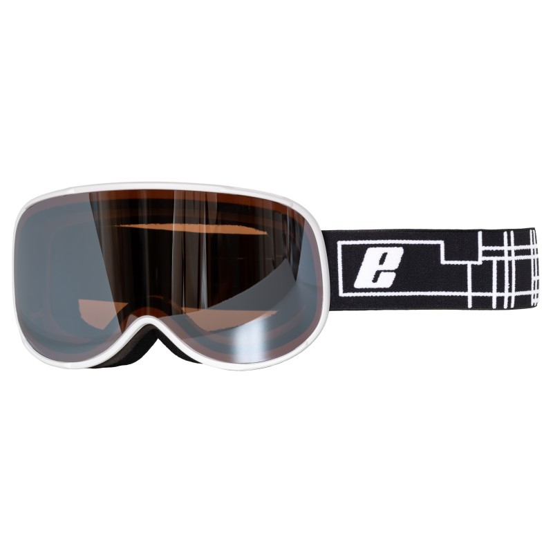 Adult Ski/Snow Goggles Verbier EASSUN, Shiny Black Frame and CAT 2 Solar and Red REVO Lens