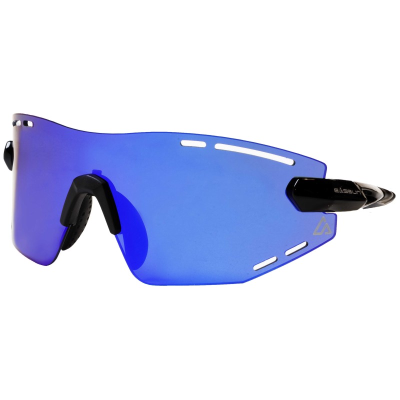 Laufbrille Armour EASSUN, CAT 3 Sonnenschutz, Verstellbar und Leicht, Schwarz und Gold