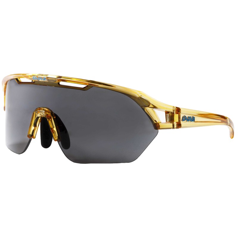 Glen EASSUN Radfahr- und Laufbrille, Sonnenbrille CAT 3, Hellblaues Gestell und Blaue REVO-Linse