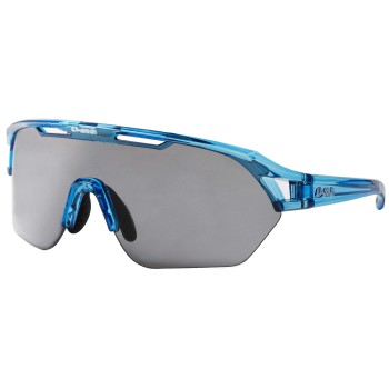 Gafas de Ciclismo y Running Glen EASSUN, Solares CAT 3, Antideslizantes y Ajustables, Montura Azul Claro y Lente Azul REVO