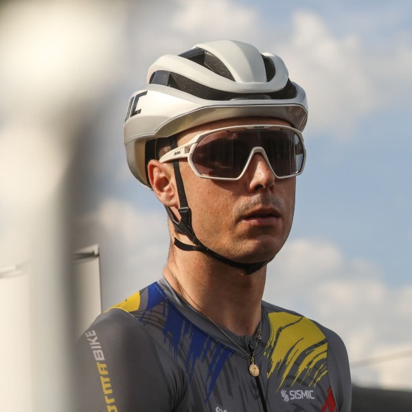Cycling Sunglasses Paradiso EASSUN, Photochromic with White Frame