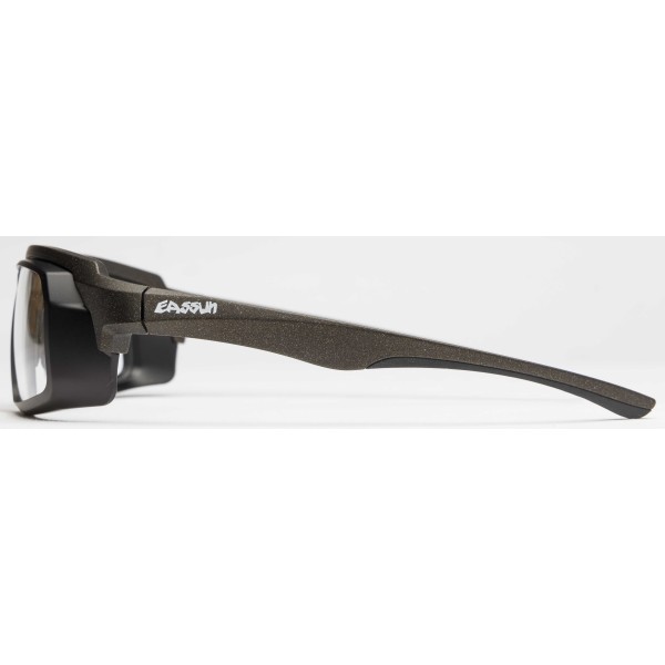 Lunettes de Sport Hit RX EASSUN, Monture Marron Métallique et Anneaux Noirs