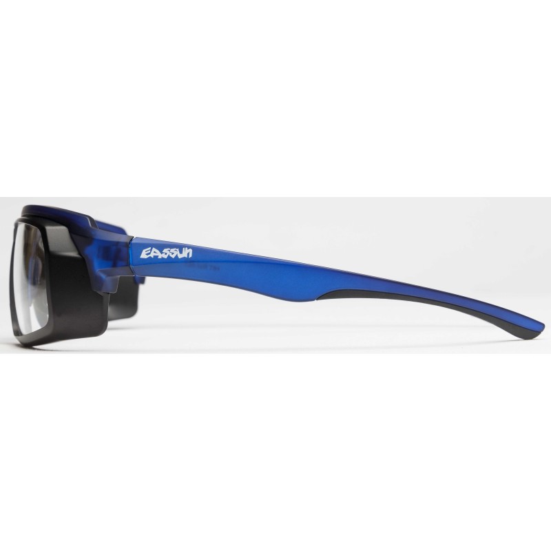 Sports Glasses Hit RX EASSUN Adjustable and Graduable, Matt Clear Blue Frame  and Black Rims