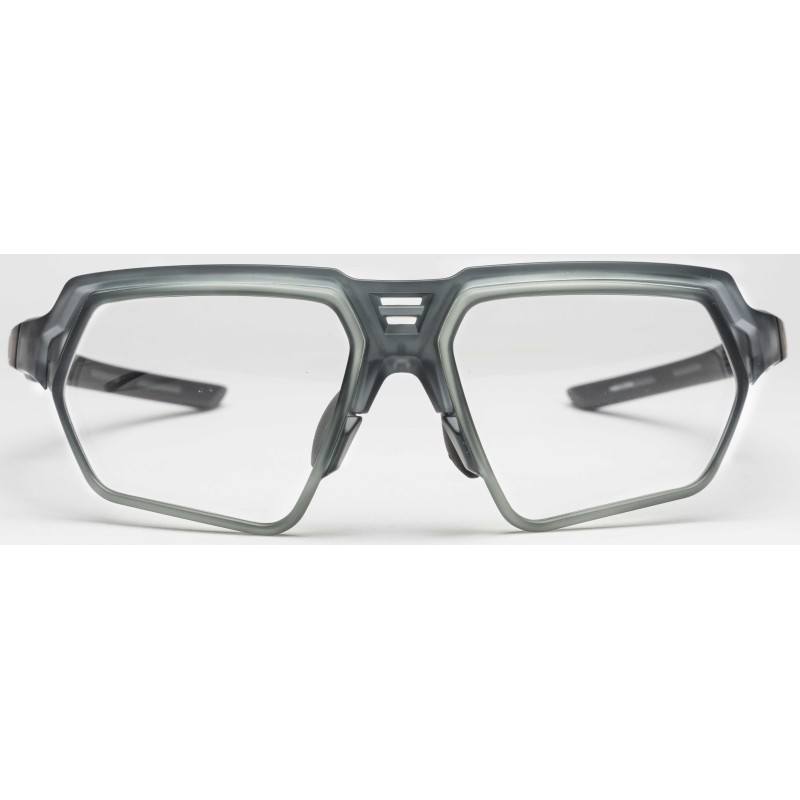 Gafas Deportivas Screen RX EASSUN, Graduables y Ajustables, Montura Gris Claro y Aros Grises Transparentes