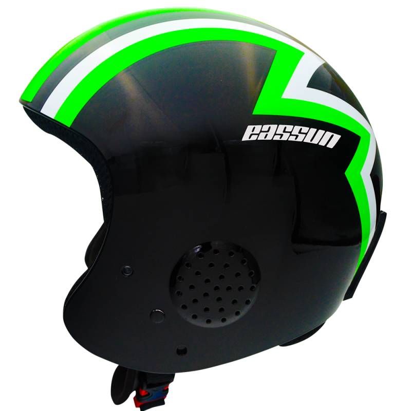 Kids’ Ski/Snow Helmet Apache Racing EASSUN, Black and Green, Very Lightweight, Durable and Adjustable