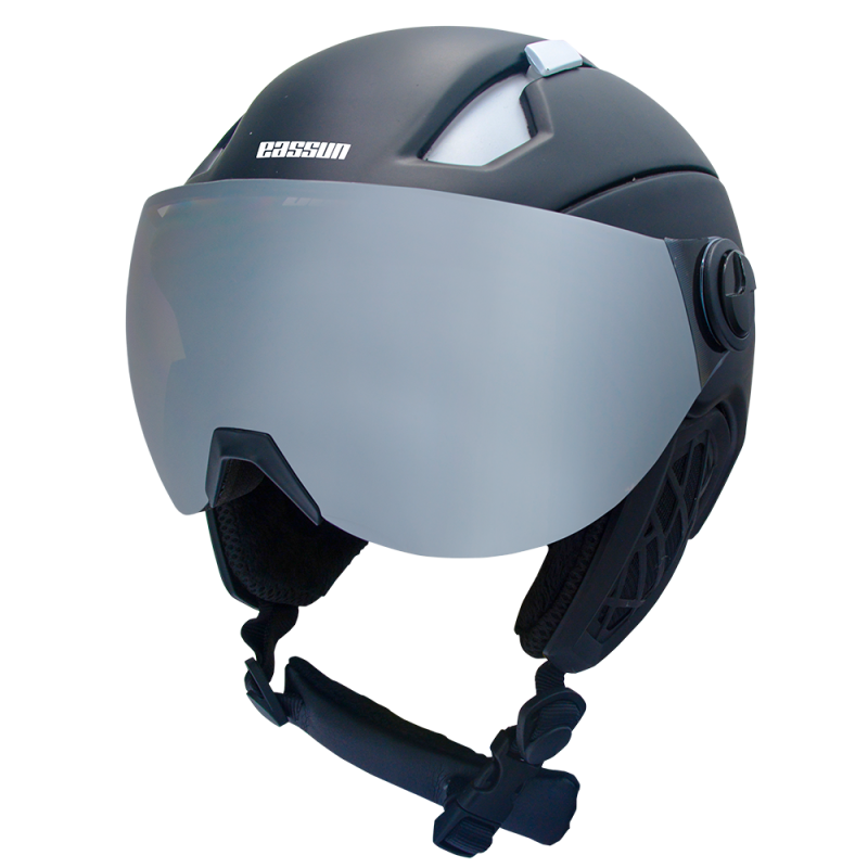 Casque de Ski et Snowboard pour Adulte Powder Visor EASSUN, Très Léger et Durable avec Protection Solaire CAT 3, Bleu