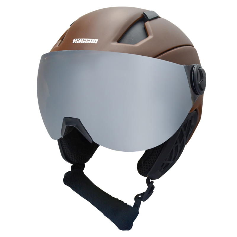 Powder Visor EASSUN Adult Ski/Snow Helmet, Sehr Leicht und Langlebig mit CAT 3 Sun Shield und Ventilation System, Blau