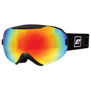 Adult Ski/Snow Goggles Marmot EASSUN, Solar CAT 3, Lightweight and Flexible with Red Fire Lens and Matt Black Frame