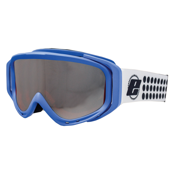 Masque de Ski et Snowboard pour Enfants Robin EASSUN, Solar CAT 3 et Ajustable et Flexibles, Argentée et Bleu Monture