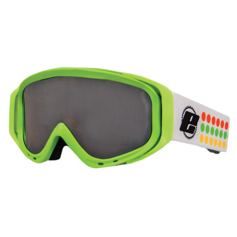 Gafas de Esquí/Snow Infantiles Robin EASSUN, Solares de CAT 3, Ajustables y Flexibles con Lente Plateada y Montura Verde Flúor