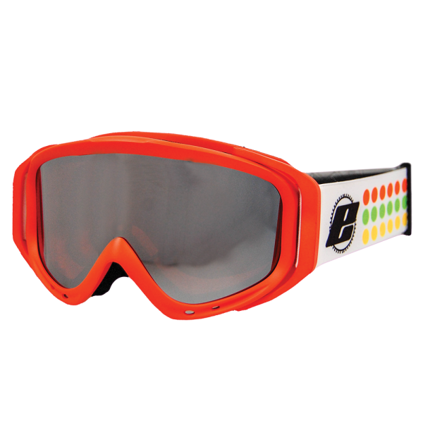 Kids’ Ski/Snow Goggles Robin EASSUN, CAT 3 Solar, Adjustable and Flexible with Silver Lens and Matt Orange Frame