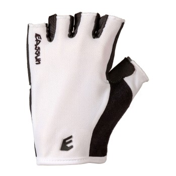 MTB Sport Gel G10 EASSUN Radfahren Kurze Handschuhe, Atmungsaktiv und Verstellbar, Weiß