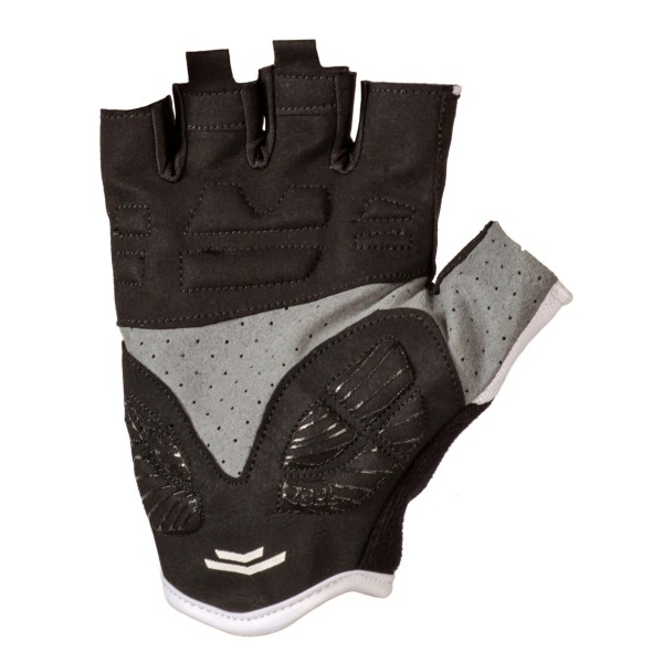 White Sport Gel G10 EASSUN Short Gloves for MTB Cycling, Breathable and Adjustable