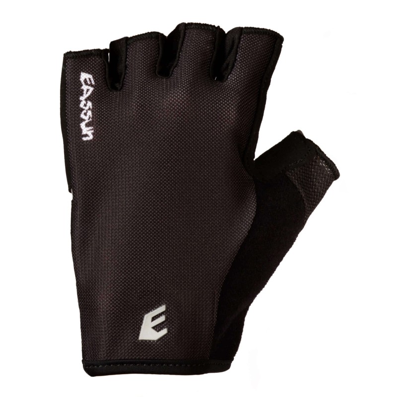 Gants Courts de Cyclisme VTT Sport Gel G10 EASSUN, Respirant et Ajustable, Blanche