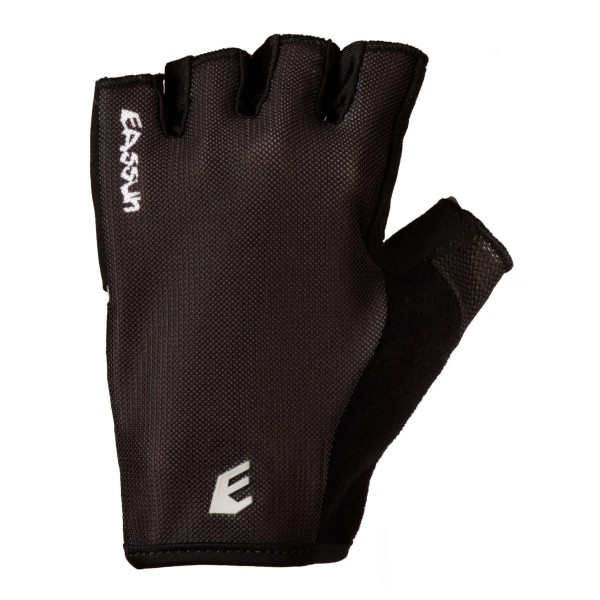 Black Sport Gel G10 EASSUN Short Gloves for MTB Cycling, Breathable and Adjustable