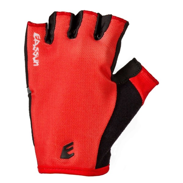 Gants Courts de Cyclisme VTT Sport Gel G10 EASSUN, Respirant et Ajustable, Rouge