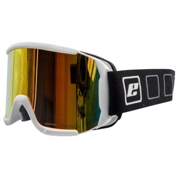 Kids' Ski/Snow Goggles Whistler EASSUN, Red Fire REVO and Solar CAT 3 Lens and Matt White Frame