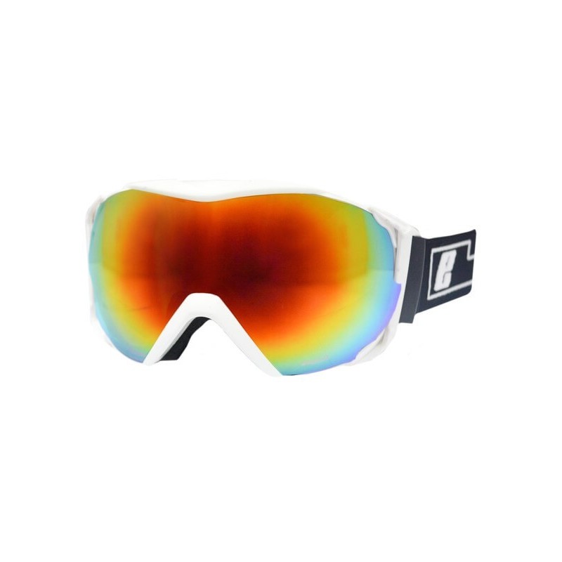 Piton EASSUN Ski-/Snowbrille für Erwachsene, Solar CAT 2, sehr Leicht und Flexibel, Rot und Weiß
