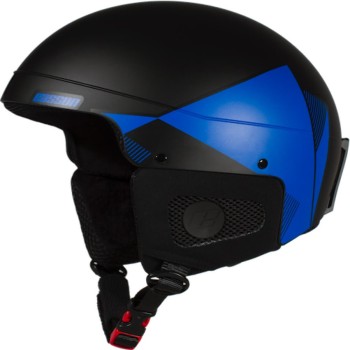 Adult Ski/Snow Helmet Logo V EASSUN, Black and Blue, Adjustable and Conditioned