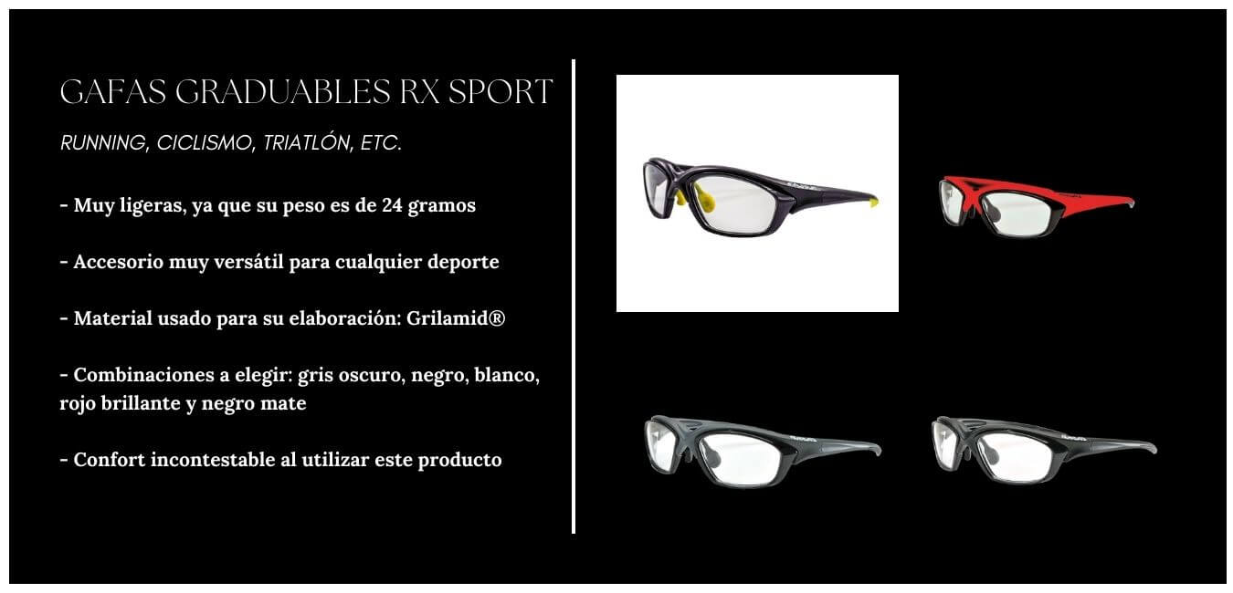 Gafas Deportivas Graduables RX Sport EASSUN 2022