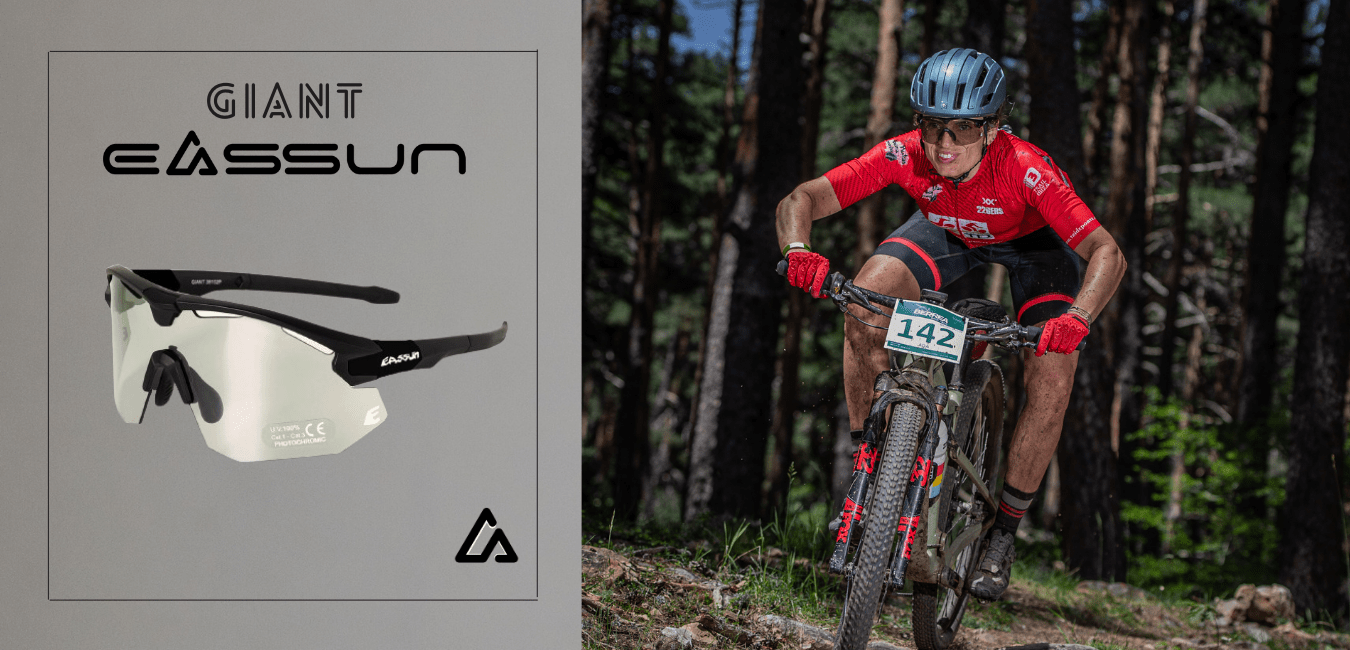 Cycling Glasses Giant EASSUN, Photochromic, Non-Slip, and Adjustable with Ventilation System