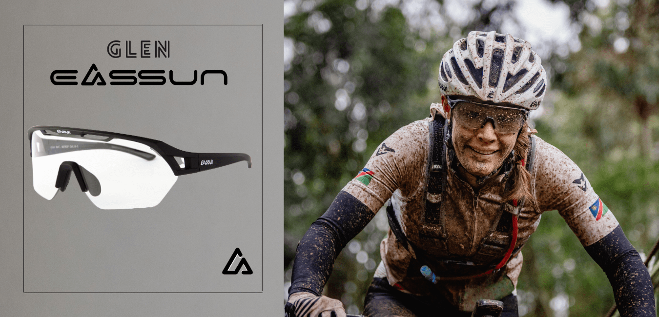 Cycling and Running Glasses Glen EASSUN, Photochromic, Non-Slip, and Adjustable with Ventilation System